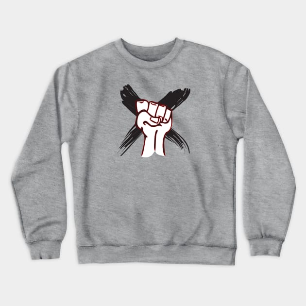 Strong Fist Crewneck Sweatshirt by THP Creative